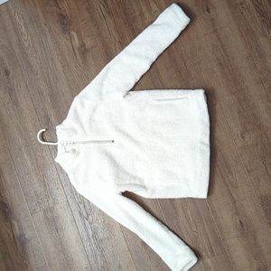 White Soft Fluffy Pullover